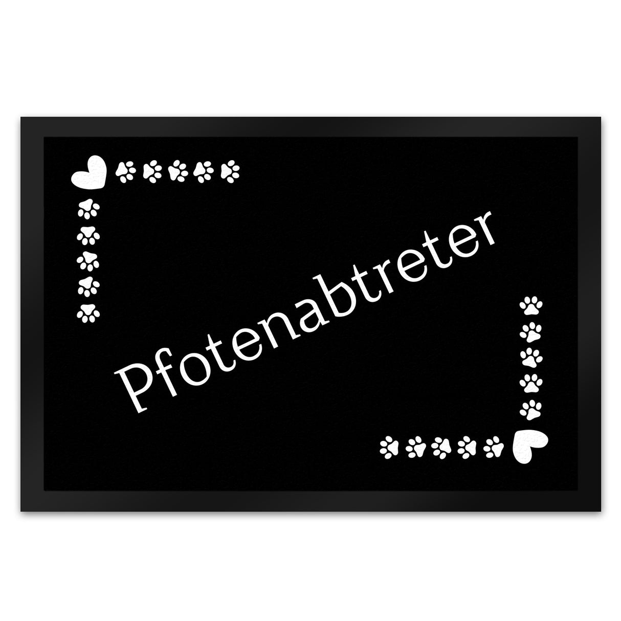 Pfotenabtreter Fußmatte in 35x50 cm mit Spruch