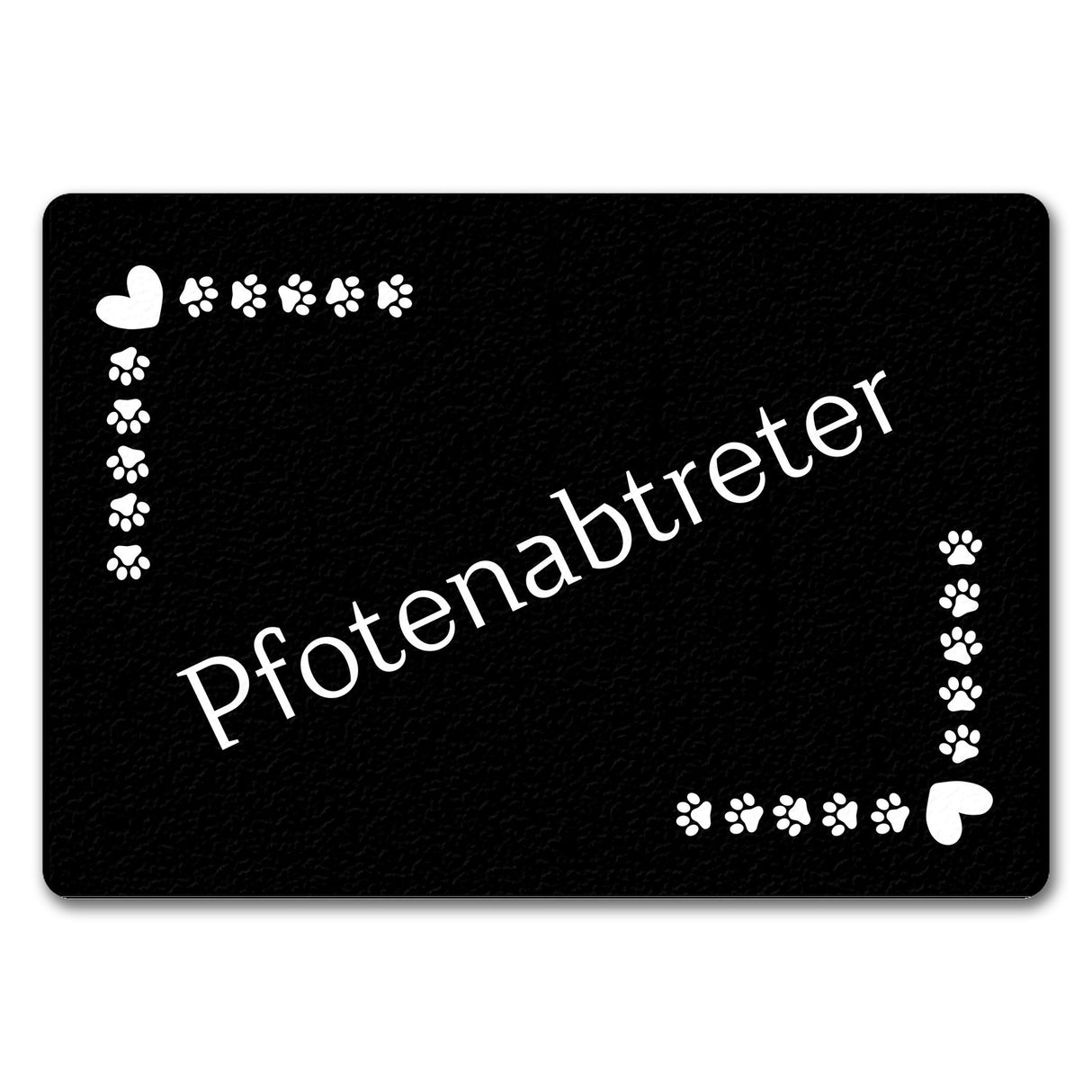 Pfotenabtreter Fußmatte in 35x50 cm mit Spruch