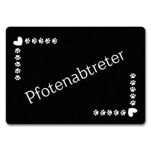 Pfotenabtreter Fußmatte in 35x50 cm mit Spruch