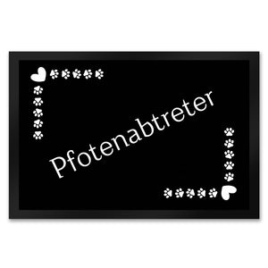 Pfotenabtreter Fußmatte in 35x50 cm mit Spruch