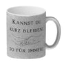 Für immer Kaffeebecher mit Spruch