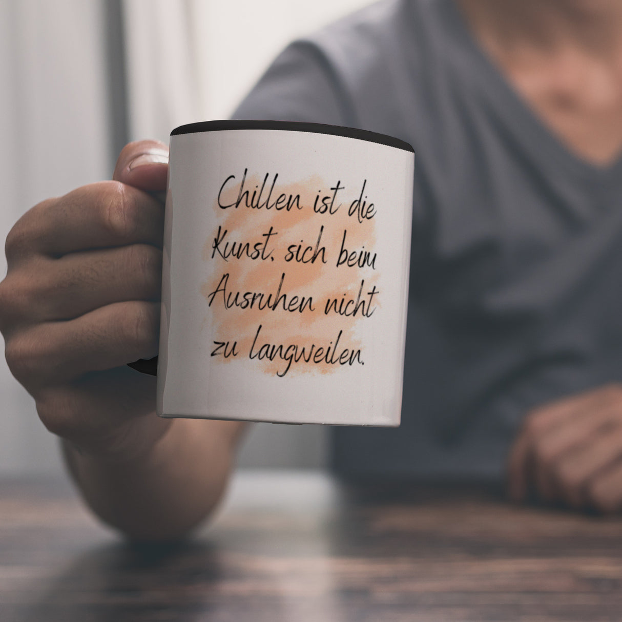 Chillen Kaffeebecher mit Spruch