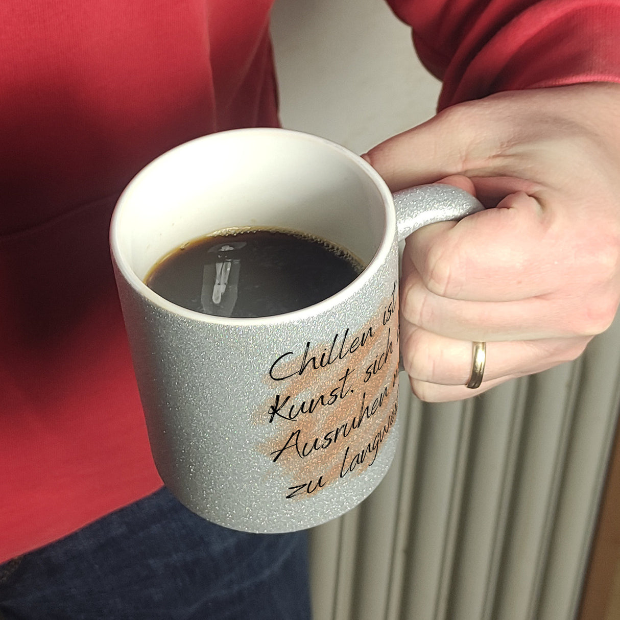 Chillen Kaffeebecher mit Spruch
