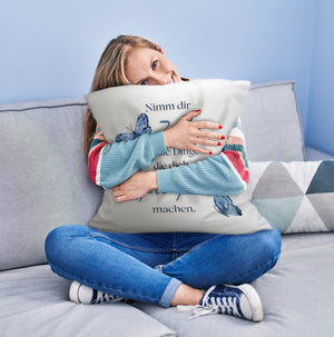 Nimm dir Zeit Kissen mit Spruch