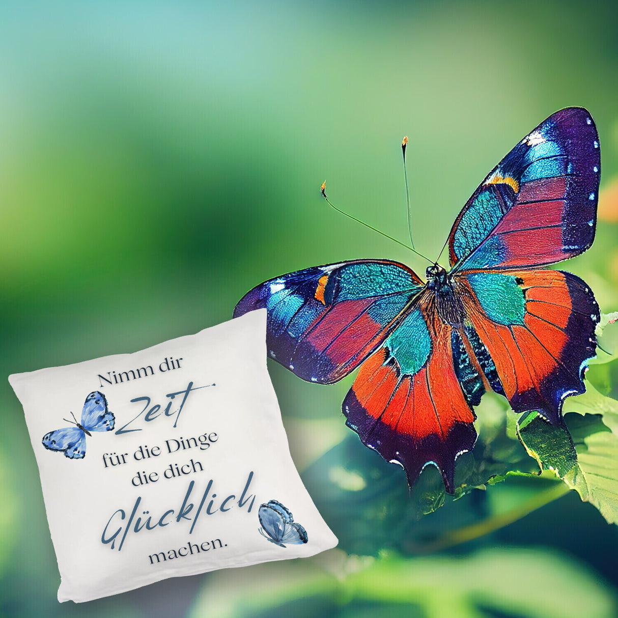 Nimm dir Zeit Kissen mit Spruch