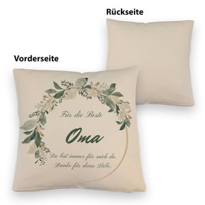 Für die beste Oma Kissen mit Spruch Du bist immer für mich da