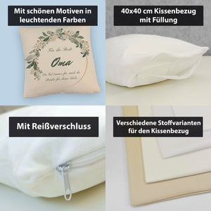 Für die beste Oma Kissen mit Spruch Du bist immer für mich da