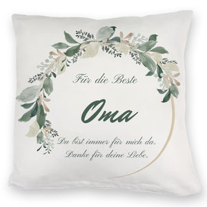 Für die beste Oma Kissen mit Spruch Du bist immer für mich da