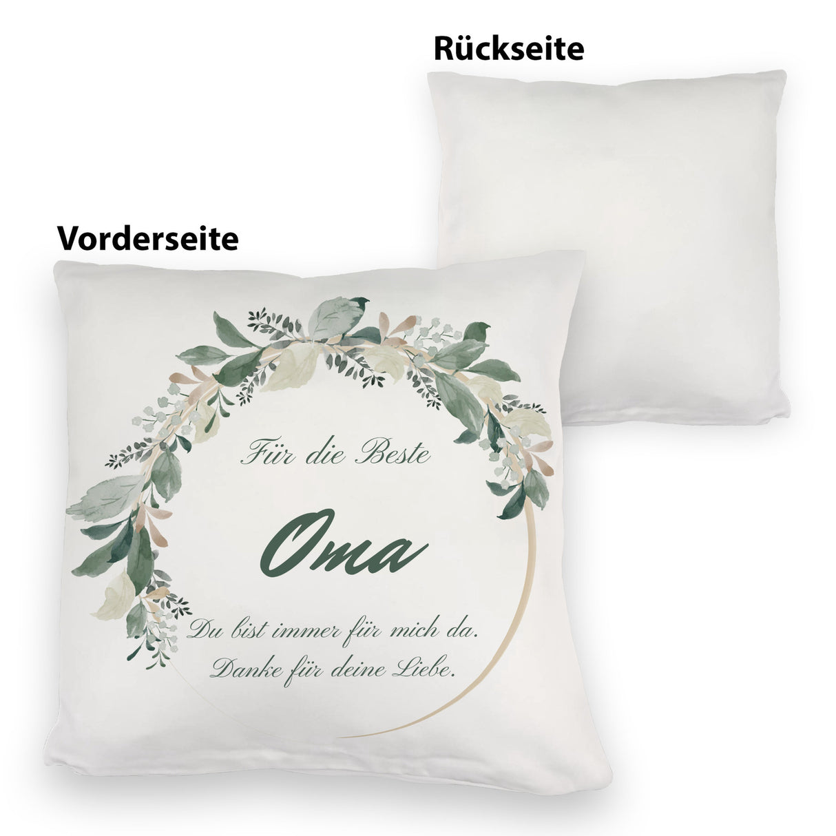 Für die beste Oma Kissen mit Spruch Du bist immer für mich da