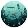 Unterwasserwelt Wanduhr