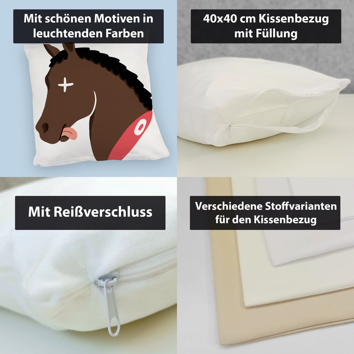 Pferdekopf Mafia Kissen