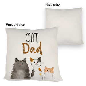 Cat Mom Kissen mit Spruch