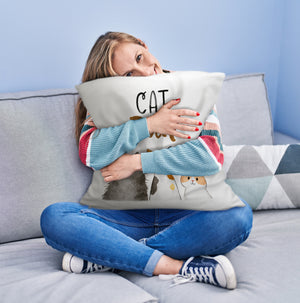 Cat Mom Kissen mit Spruch