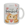 Katze Kaffeebecher mit Spruch Du bist fantastisch