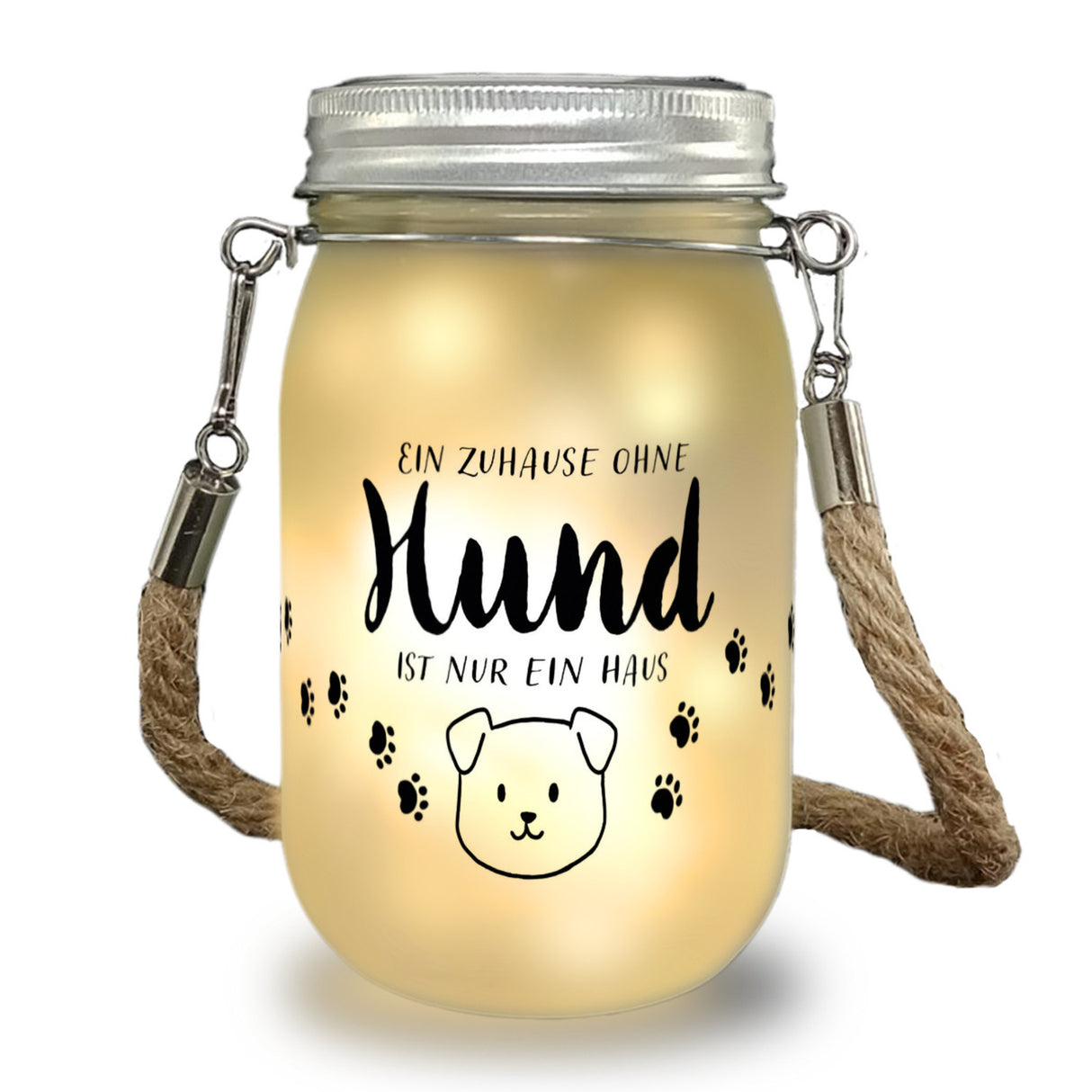 Katze Solarlicht mit Spruch Ein Zuhause ohne Katze ist nur ein Haus