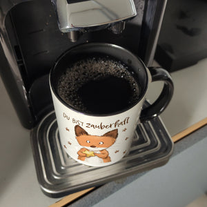 Fuchs Kaffeebecher mit Spruch Du bist zauberhaft
