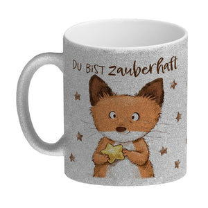 Fuchs Kaffeebecher mit Spruch Du bist zauberhaft