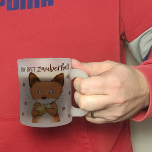Fuchs Kaffeebecher mit Spruch Du bist zauberhaft