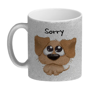 Hund Kaffeebecher mit Spruch Sorry
