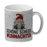 Grimmiger Wichtel Kaffeebecher mit Spruch Schöne scheiß Weihnachten