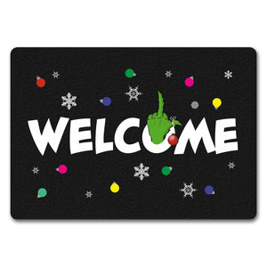 Welcome Fußmatte in 35x50 cm mit Spruch im Winterlook