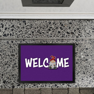 Grimmiger Wichtel Fußmatte in 35x50 cm mit Spruch Welcome