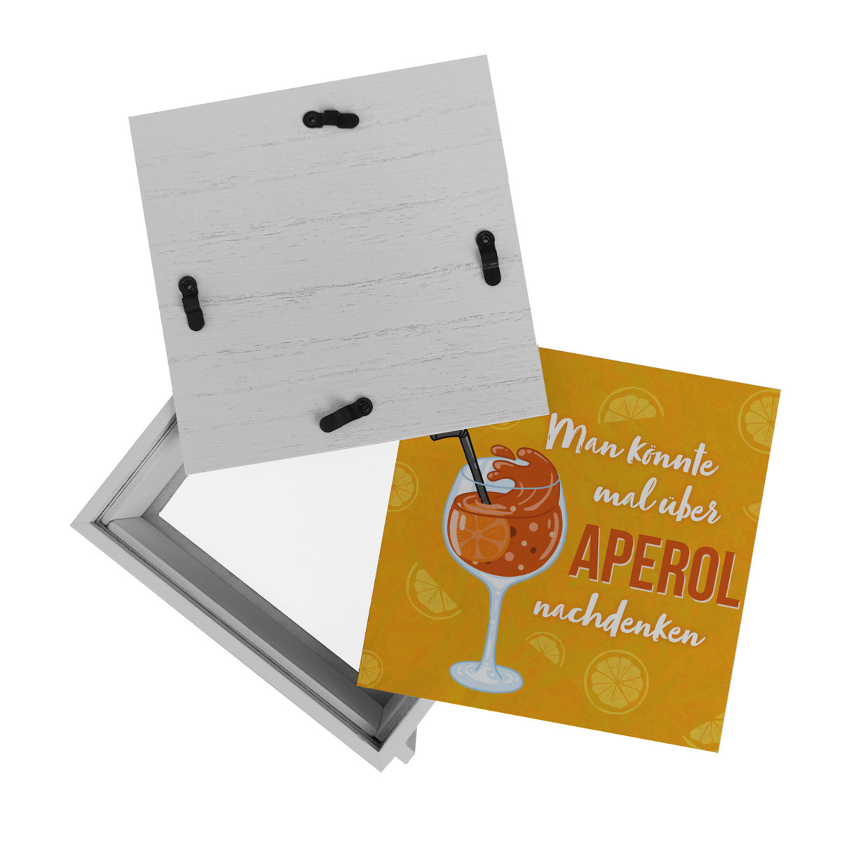Cocktail Spardose mit Spruch Man könnte mal über Aperol nachdenken