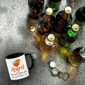 Cocktail Kaffeebecher mit Spruch Aperol wäre mir jetzt auch viel lieber