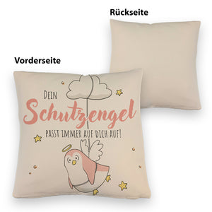Schutzengel-Pinguin Kissen mit Spruch passe immer auf dich auf