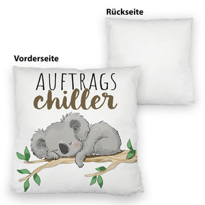Schlafender Koala Kissen mit Spruch Auftragschiller