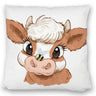 Baby Kuh Kissen mit dicker Hummel