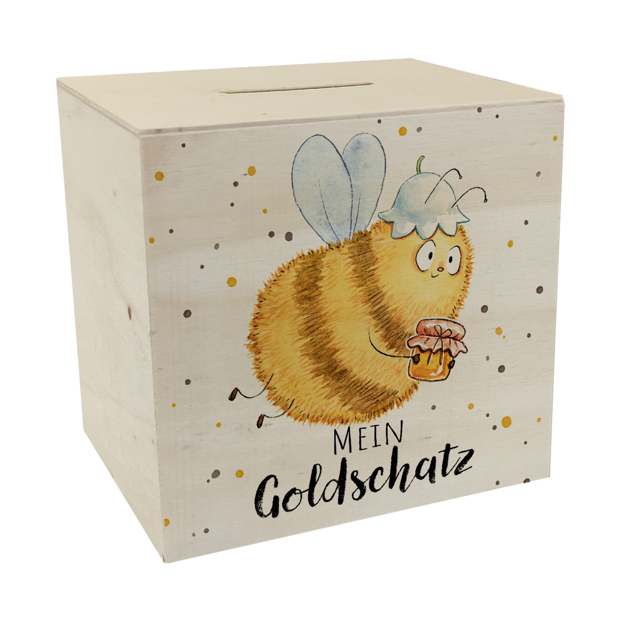 Pummel Biene Spardose mit Spruch Mein Goldschatz