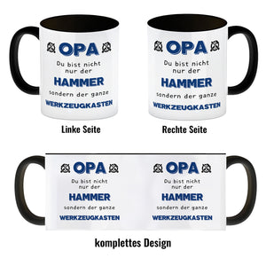 Opa Kaffeebecher mit Spruch Du bist nicht nur der Hammer