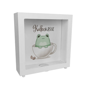 Frosch Spardose mit Spruch Kaffeekasse