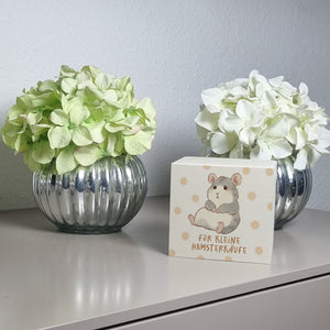 Hamster Spardose mit Spruch Für kleine Hamsterkäufe