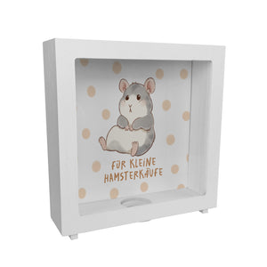 Hamster Spardose mit Spruch Für kleine Hamsterkäufe