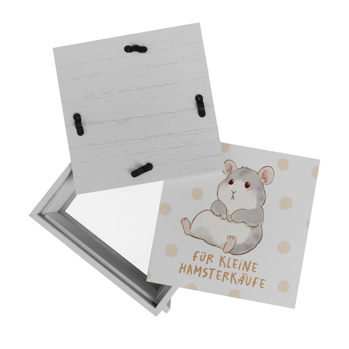 Hamster Spardose mit Spruch Für kleine Hamsterkäufe
