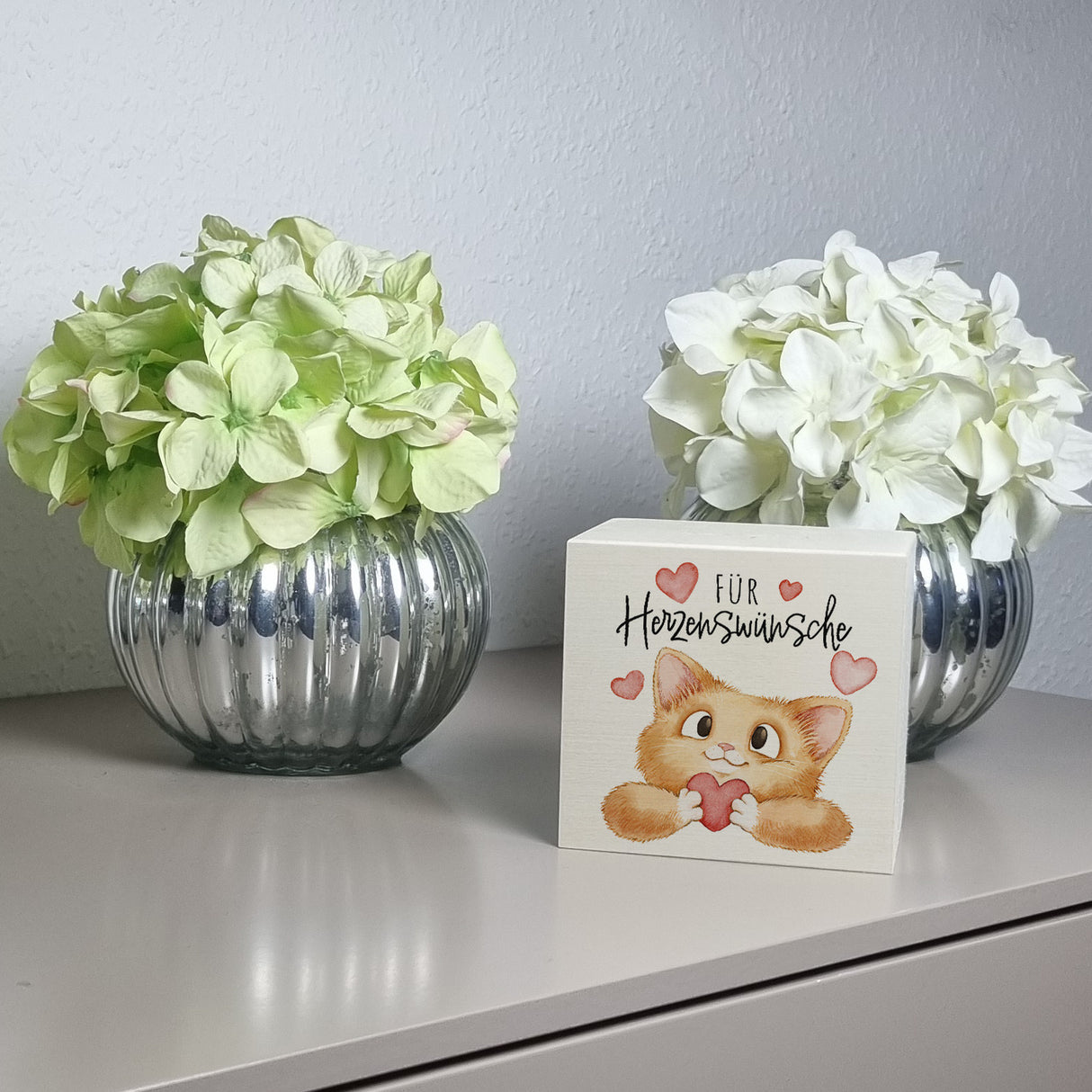 Katze Spardose mit Spruch Für Herzenswünsche