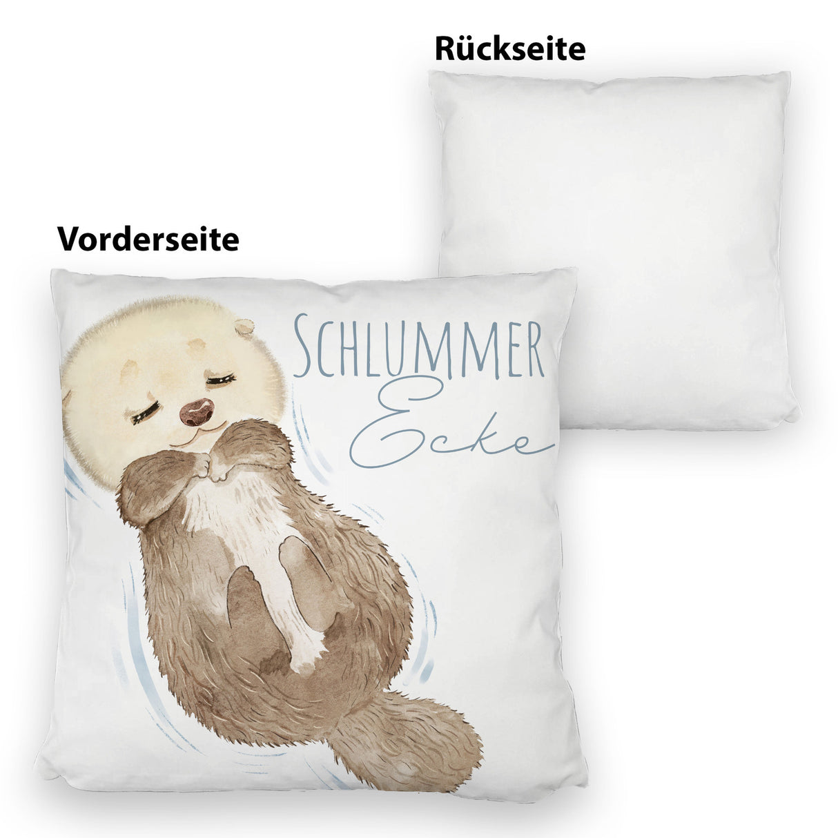 Otter Kissen mit Spruch Schlummerecke