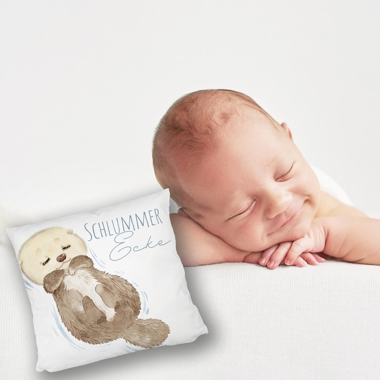 Otter Kissen mit Spruch Schlummerecke