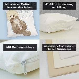 Otter Kissen mit Spruch Schlummerecke