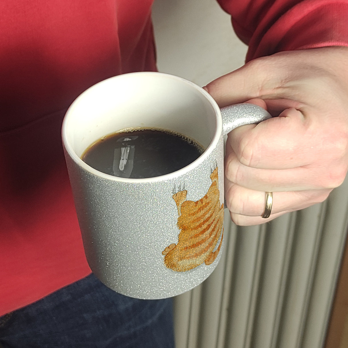 Aggressiver Kater Kaffeebecher