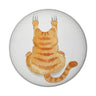 Aggressiver Kater Magnet rund rund