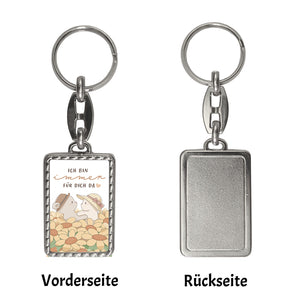 Bären Schlüsselanhänger mit Spruch Ich bin immer für dich da