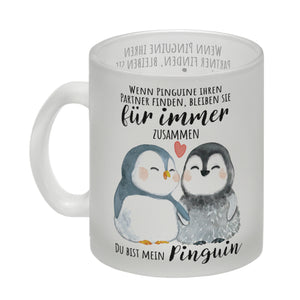 Pinguin Kaffeebecher mit Spruch Du bist mein ewiger Pinguin