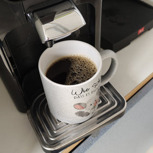 Chinchilla Kaffeebecher mit Spruch Wie schön dass es dich gibt