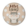 Hamster Magnet rund rund mit Spruch Alles meins