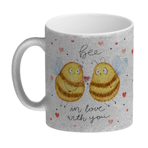 Pummel Biene Kaffeebecher mit Spruch Bee in love with you