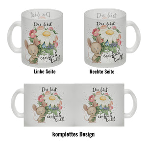 Maus Kaffeebecher mit Spruch Du bist einfach toll