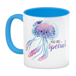 Qualle Kaffeebecher mit Spruch You are special
